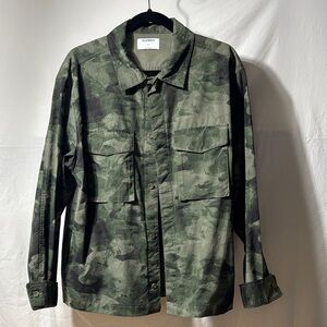 Old Navy Olive Green Camo Field Jacket